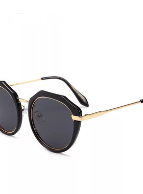 圆脸明星款个性风开车专用太阳镜