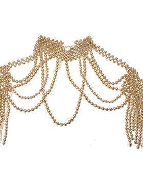 欧美大牌夸张大气项链女 时尚百搭金属气质围领项链婚礼聚会配饰