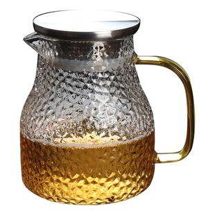 畅壹堂 耐热玻璃凉水壶冷水壶耐高温大水壶 烧水壶 茶壶套装 杯子