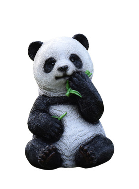 仿真动物熊猫庭院玻璃钢园林景观