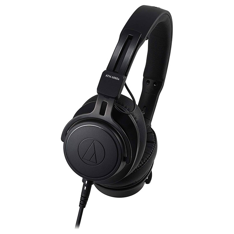 Audio Technica/铁三角 ATH-M60x专业录音便携头戴耳机圆声带行货