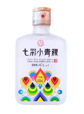 七彩小青稞酒45度150ml青海互助县特产清香型粮食白酒单瓶