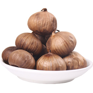 黑蒜独头山东出口级超大实惠装即食非裂皮新鲜黑蒜头2桶1000g包邮