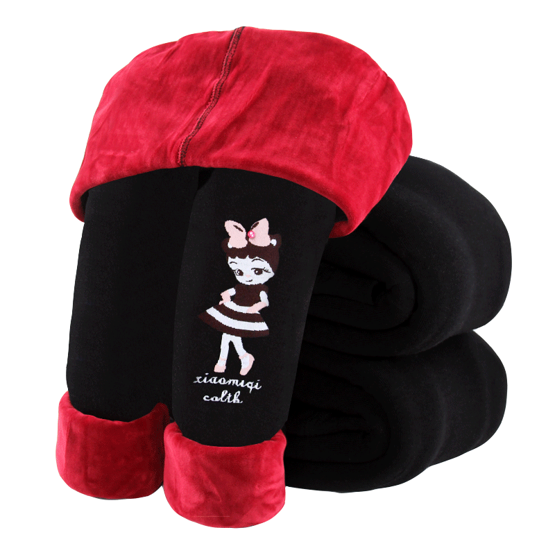 儿童打底裤女三层加厚冬季外穿宝宝棉裤儿童保暖裤女童加绒打底裤