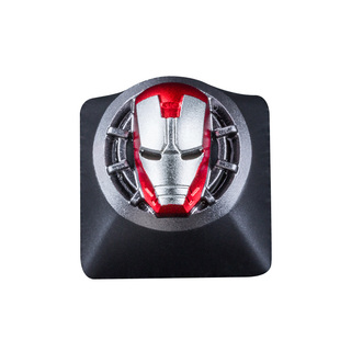 HolyOOPS 漫威英雄系列 钢铁侠 大白机械键帽 铝合金金属透光键盘