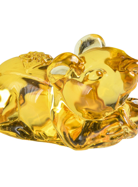 高档水晶生肖吉祥物家居招财鼠