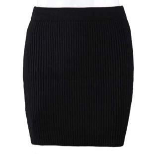 秋冬韩版女装半身裙毛线包裙裹裙迷你包臀裙短裙子针织一步裙大码