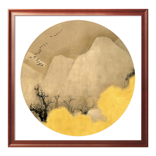 方形实木相框挂墙33 38 50现代中式宣纸卡纸字画书画装裱画框定制