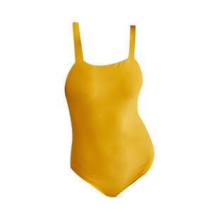 凯兰特 韩范简约漏背显瘦连体游泳衣 小胸遮肚连体温泉度假泳衣女