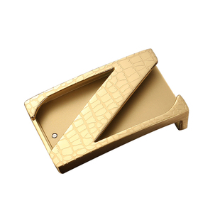 3.8cm平滑扣皮带头男士内穿扣腰带扣头不锈钢裤带头休闲商务卡子