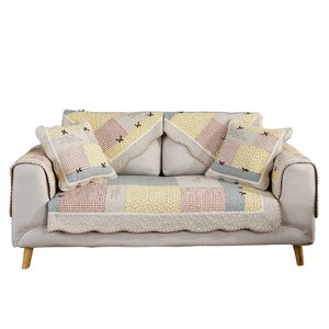 田园风家居纯棉布艺防滑沙发垫坐垫组合沙发巾靠背巾可机洗不变形