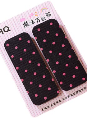 2片装刘海贴头发贴粘魔术贴女帖