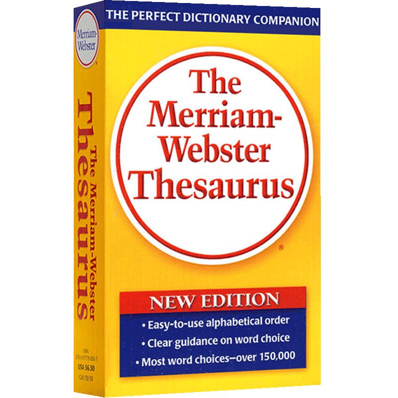 现货【中商原版】韦氏同义词英英字典英文原版 The Merriam-Webster Thesaurus