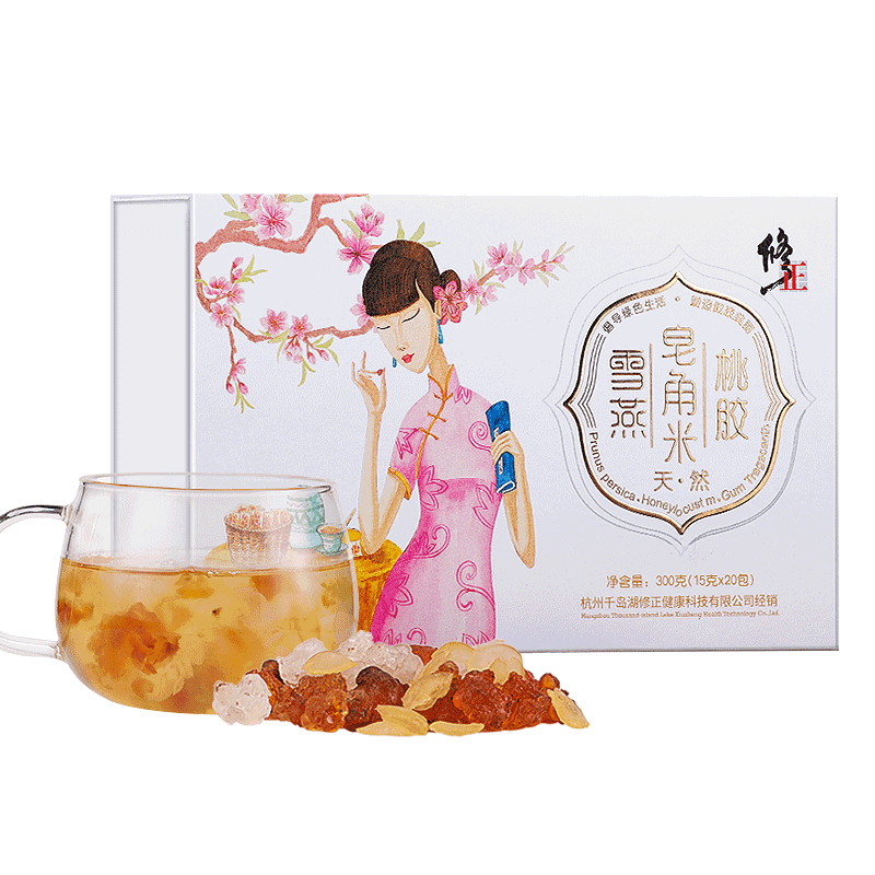 【修正】桃胶雪燕皂角米组合300g