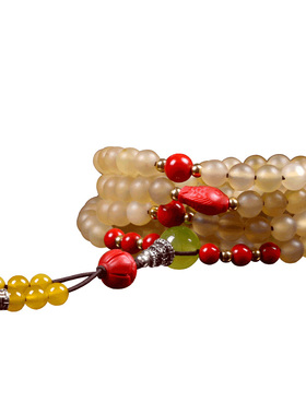 纳悟保真天然羊角女士民族风手链