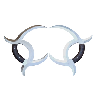 臻武双钺 八卦子午鸳鸯钺兵器双钥不锈钢武术器械表演训练未开刃