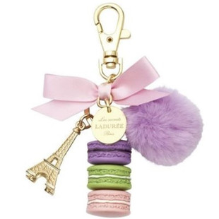 热销 laduree拉杜丽马卡龙埃菲尔铁塔全系列钥匙扣圈 车挂包挂件