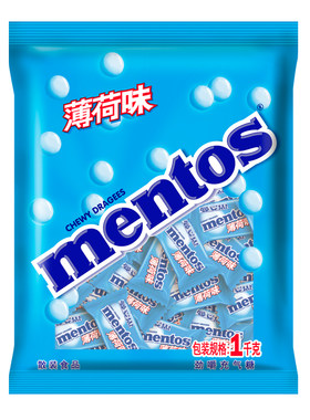 曼妥思劲嚼充气薄荷糖