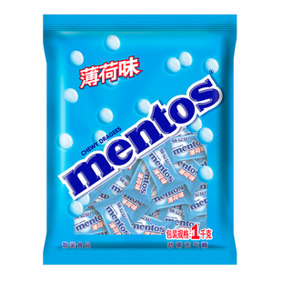 曼妥思劲嚼充气薄荷糖 充气糖果夹心薄荷糖酒店前台宴会糖果