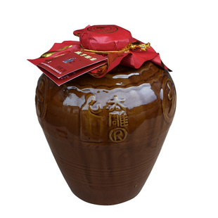 绍兴产黄酒咸亨酒店太雕酒八年陈酿半甜型糯米老酒2.5L*2坛装整箱