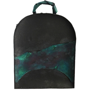 Fu.DuJuan设计师包 调性手提 山水绿艺术 男双肩包 牛皮手工原创