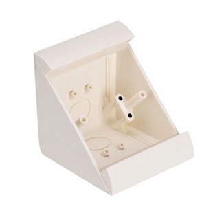 86通用型开关面板插座底盒明盒 可移动三角桌面墙角斜面明盒底座