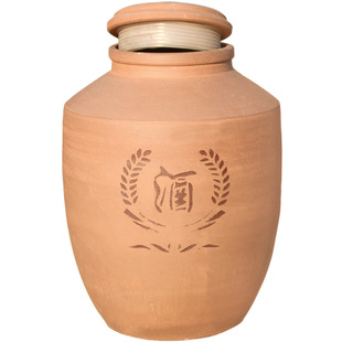 存酒坛子加厚土陶家用陶瓷密封酒坛窖藏无釉20/50/100斤带盖埋地