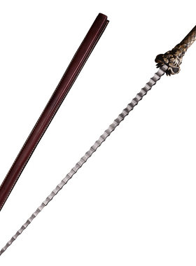 泉字号牛头花纹钢未开刃宝剑