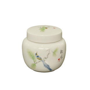 中药膏方罐子陶瓷茶叶罐小茶罐蜂蜜瓷罐香粉药粉密封瓶子新品促销