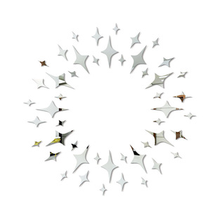 3d立体亚克力镜面墙贴满天星客厅卧室儿童房间天花板吊顶装饰镜子