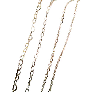 升级强保色 14k铜包金O字链条手工diy手链散链延长链材料项链配件