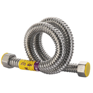 波纹管热水器进水管冷热4分不锈钢金属高压防爆马桶上水管304加厚