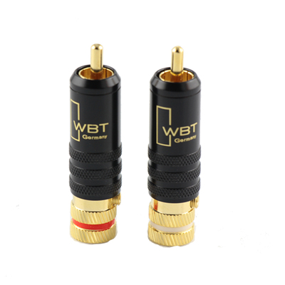 WBT声弦莲花头音频信号插头镀金