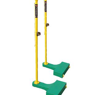 沃尔克 移动式全铸铁羽毛球网柱轮式羽毛球柱子便携式羽毛球网架