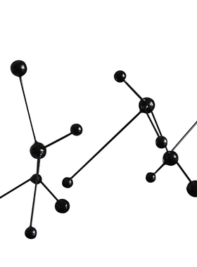 金属几何铁艺圆球摆件
