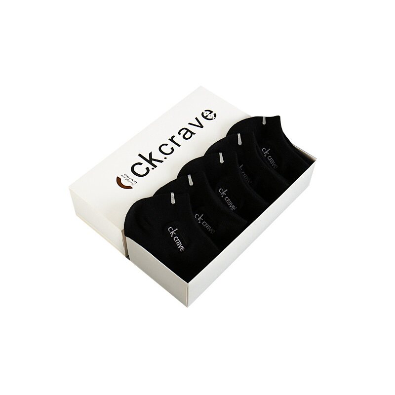 ck crave袜子男船袜纯棉纯色低帮运动袜防臭短筒短袜包邮买一送一