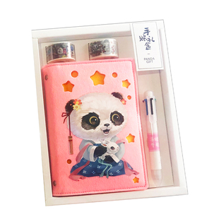 熊猫礼笔记本礼盒儿童节生日送同学小礼品四川成都文创纪念品礼物