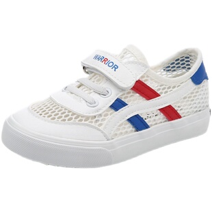 儿童网鞋回力童鞋男童运动鞋镂空透气中大女童跑步鞋网面白色凉鞋