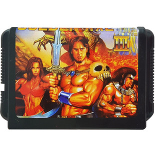 战斧1 2 3 4世嘉游戏卡MD16位黑卡带SEGA游世嘉双人过关电视游戏