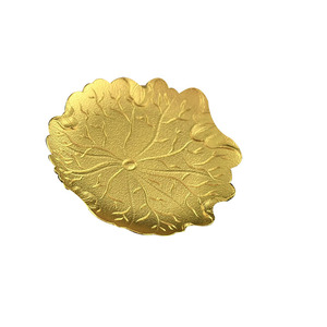 【金蜗牛】手工合金锡制  荷叶底托 (荷叶+蜗牛)香插 送葫芦香插