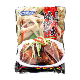 老沈海鲜减盐盐渍金菇脆笋海蜇头250g凉拌凉菜海蜇干货包邮