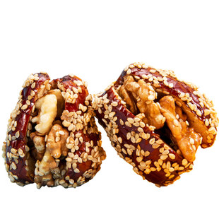 百枣纲目枣裹芝麻夹核桃新疆红枣内含单颗粒小包装238克袋特惠装