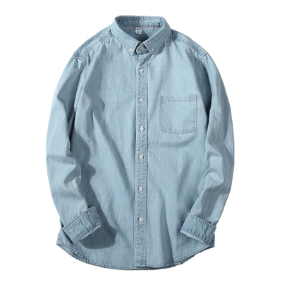 AF＆LF男秋牛仔安家同款长袖衬衫