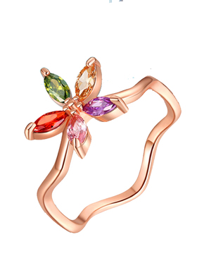 韩国七彩色水晶锆石钻超闪甜美