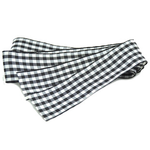 丝带缎带黑白格子带芭蕾舞鞋绑带绸缎鞋带配件凉鞋防掉带2.5cm宽