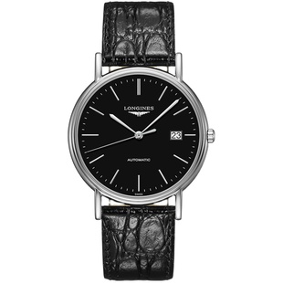 Longines浪琴正品手表瑰丽系列机械表皮带休闲男表L4.922.4.52.2