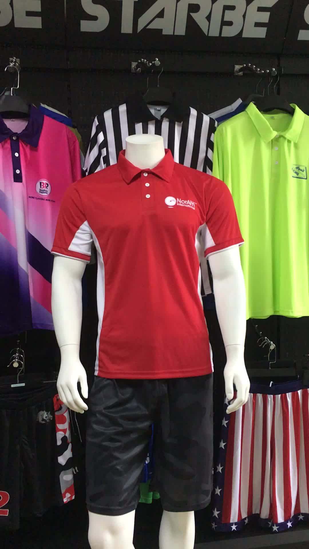 Wholesale Red White Embroidery Polo Shirt Golf Clothing Buy Golf