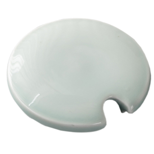 陶瓷单盖三才盖碗茶碗茶杯盖子配盖功夫茶具汝窑玲珑青瓷盖碗盖子