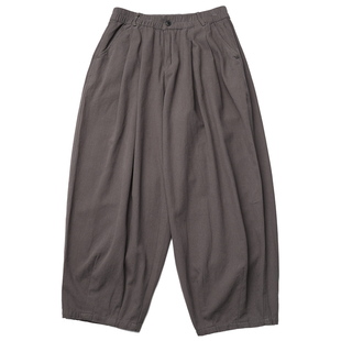 蒙马特先生 日系街头工装风休闲裤男 秋季纯色宽松百搭直筒萝卜裤