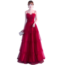 2020结婚新款新娘酒红色孕妇晚礼服1